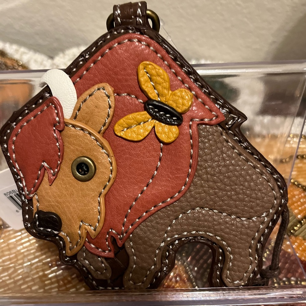 Chala Colorful Buffalo Key Fob & Coin Purse. NWT